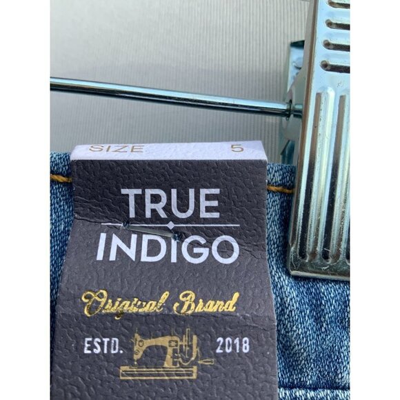 TRUE INDIGO NWT STRETCH KNIT DENIM GIRLS 5 POCKETS ALL SEASON PULL ON DRAWSTRING - Picture 9 of 13